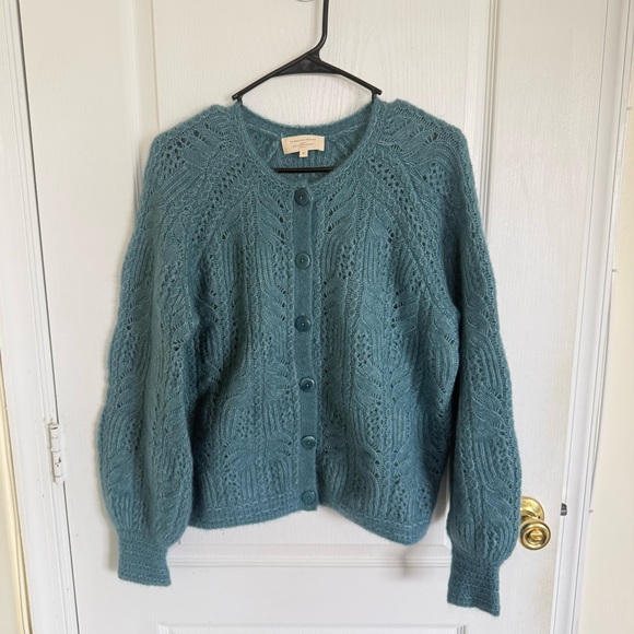 Sèzane Alma Cardigan in Peacock Blue - Picture 2 of 8